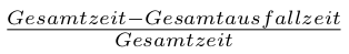 Verfügbarkeit